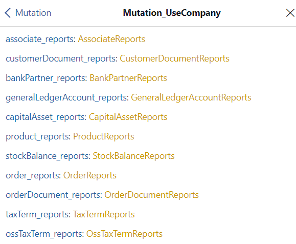 Mutation schema