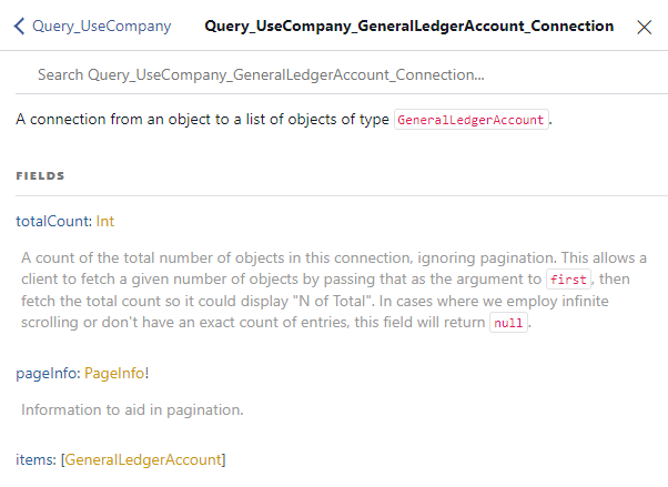 UseCompany_GeneralLedgerAccount_Connection type