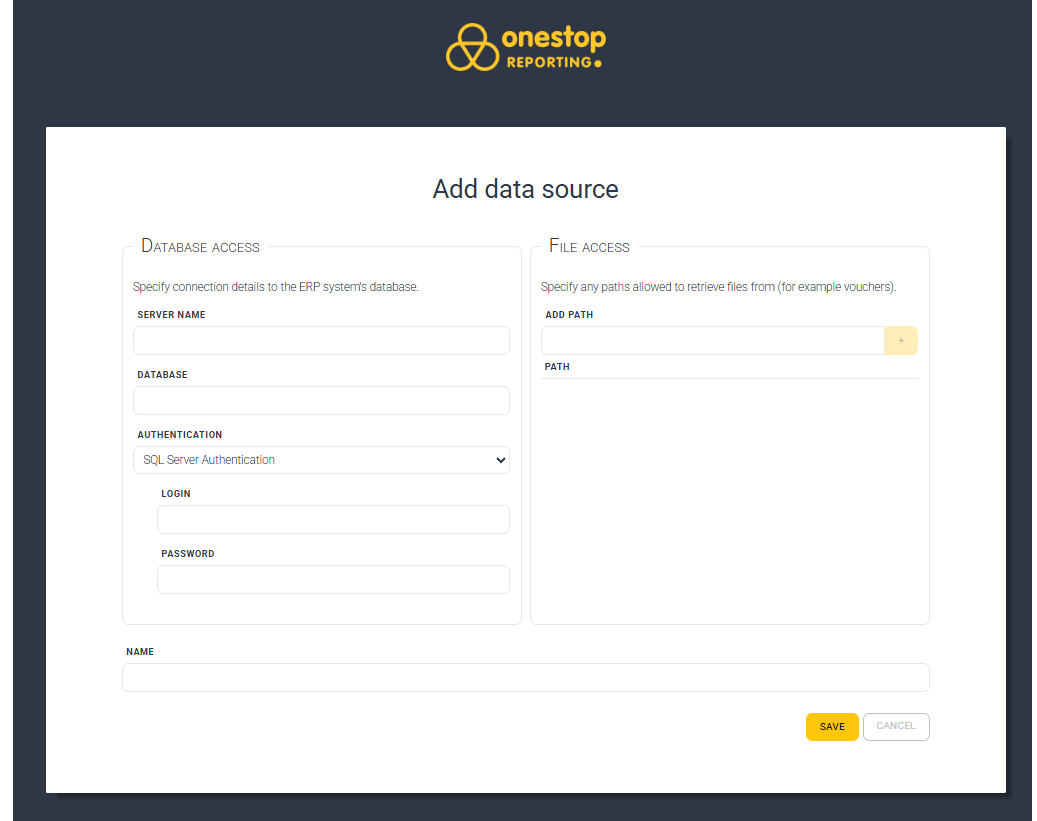 OneStop Reporting Cloud Agent Image