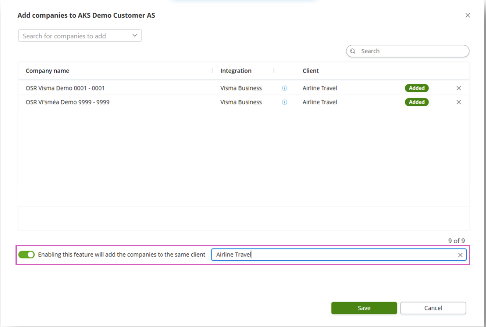 Group reporting On-premise