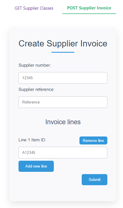 Supplier Invoice